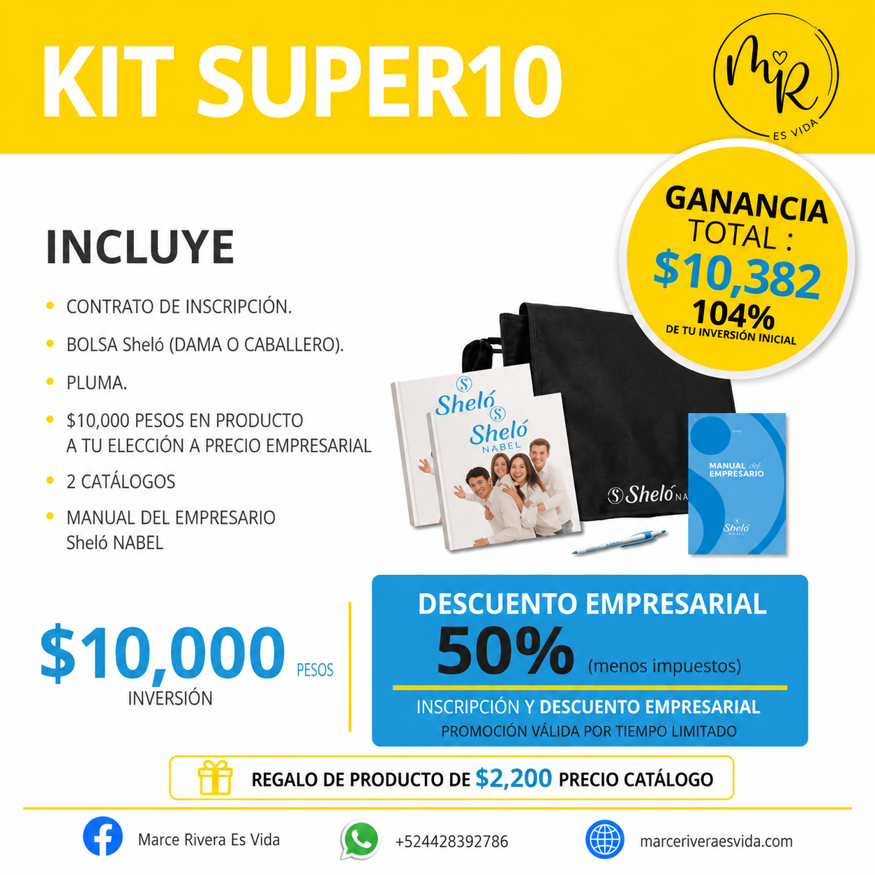Kit Super10 — $10,000 MXN + impuestos
