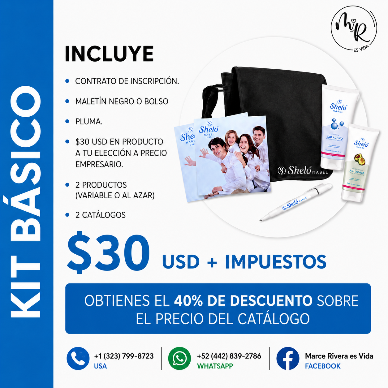 Kit Básico — $30 USD + impuestos
