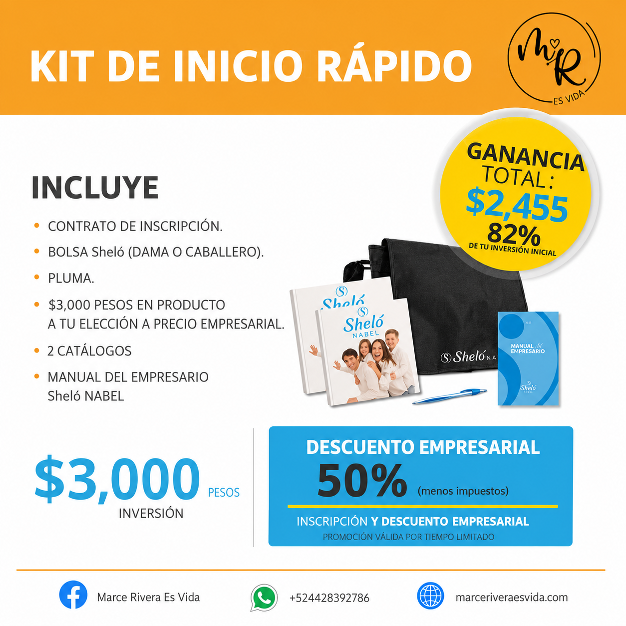 Kit de Inicio Rápido — $3,000 MXN + impuestos