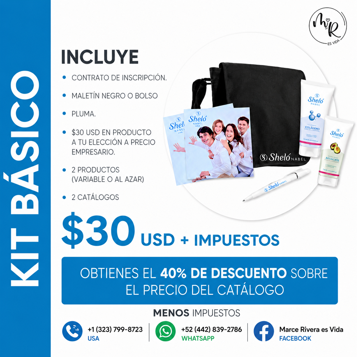 Kit Básico — $30 USD + impuestos