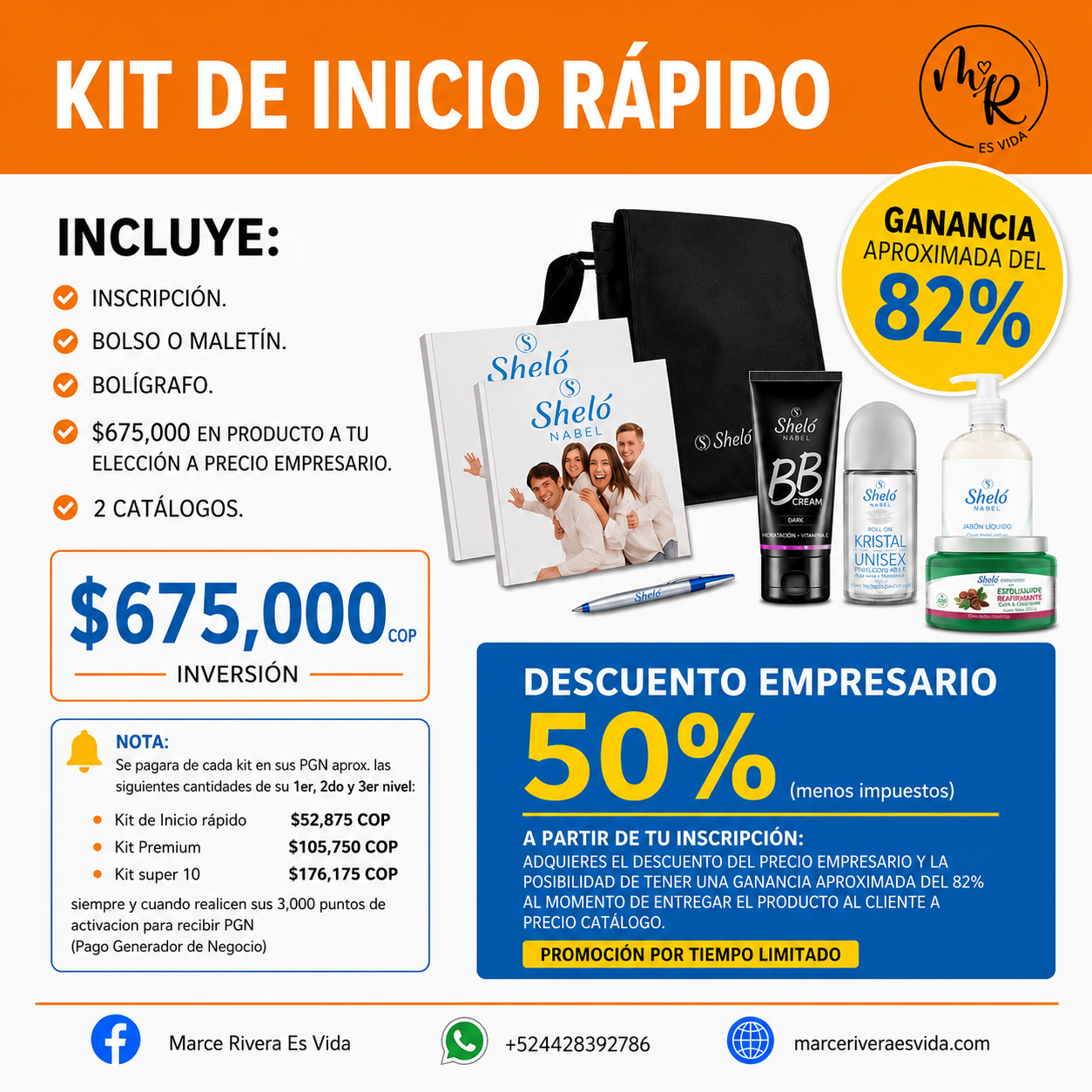 Kit de Inicio Rápido — $675,000 COP · Descuento empresario 50%