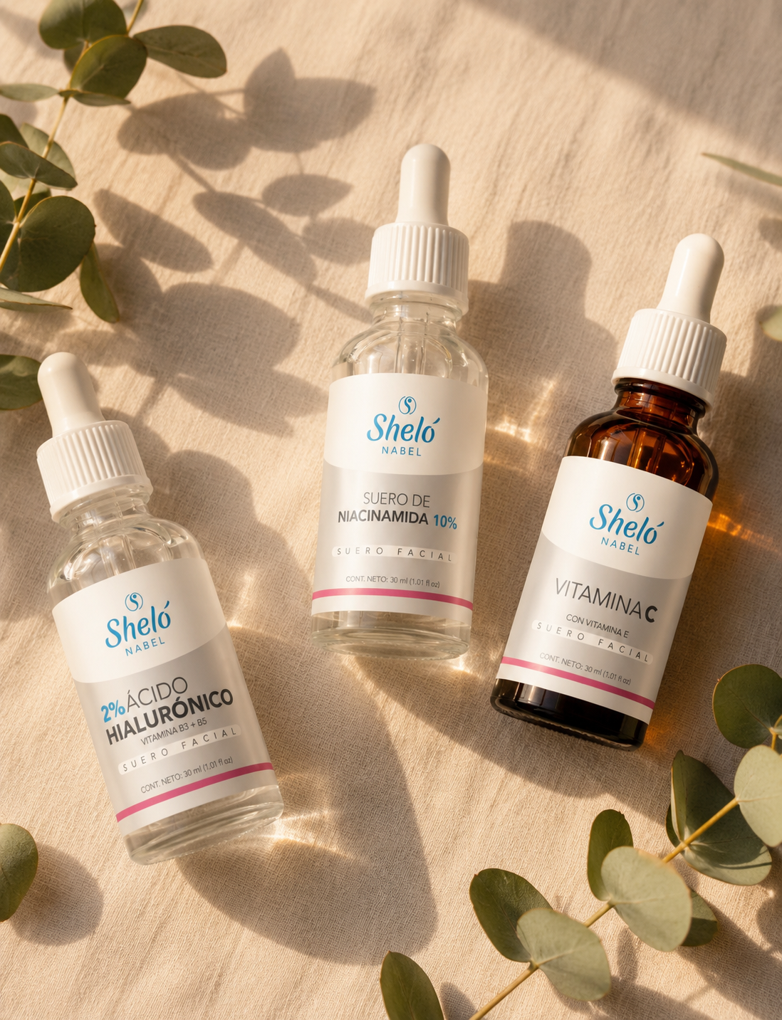 Línea premium de sueros y skincare Sheló NABEL